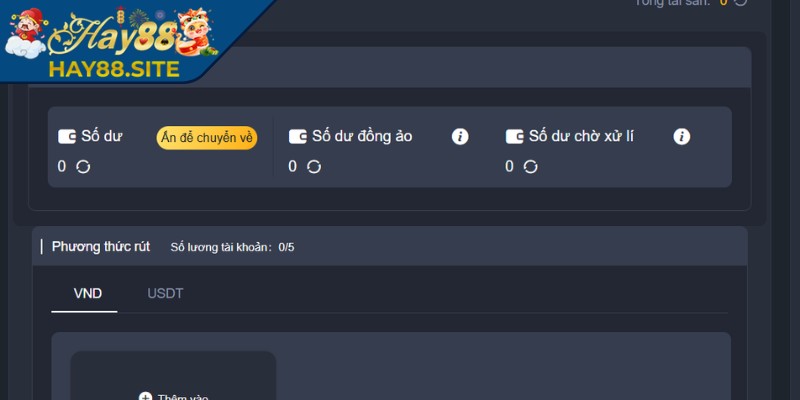 Nạp Rút Tiền hay88 2 Kiểm tra số dư khi thực hiện nạp rút tiền Hay88